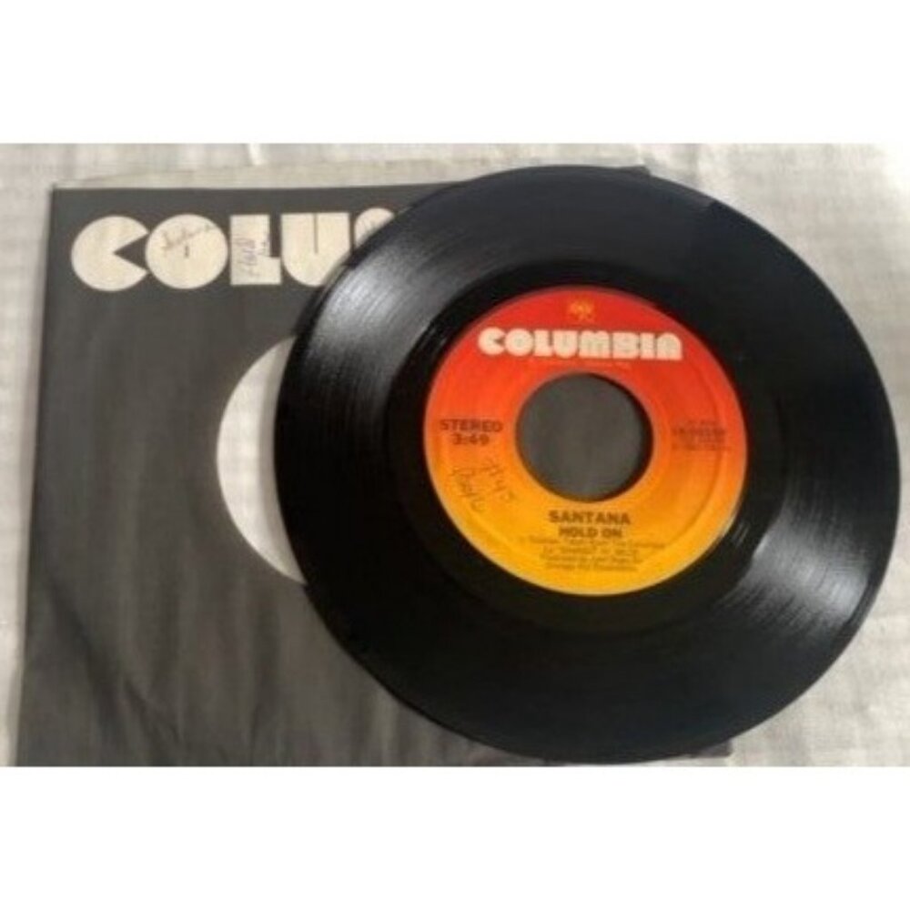 Santana - Oxun & Hold On 45 Record with Sleeve